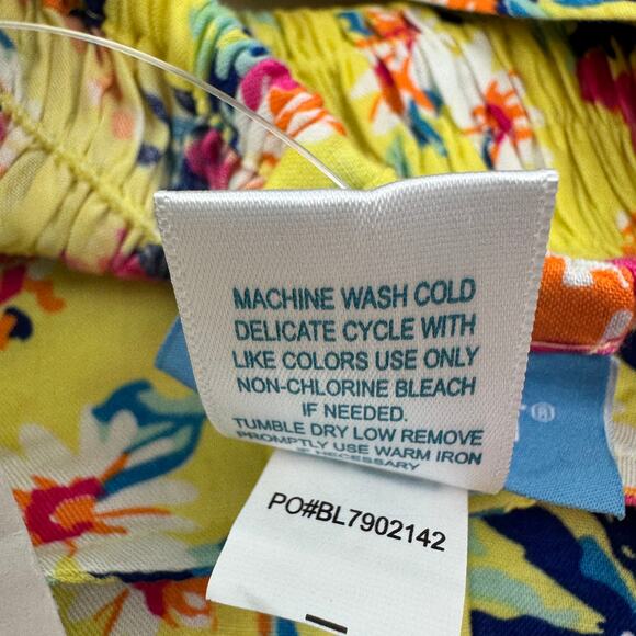 Koret 100% Rayon Feminine Floral Button Down Maxi Sundress Women's Size XL - Picture 8 of 8